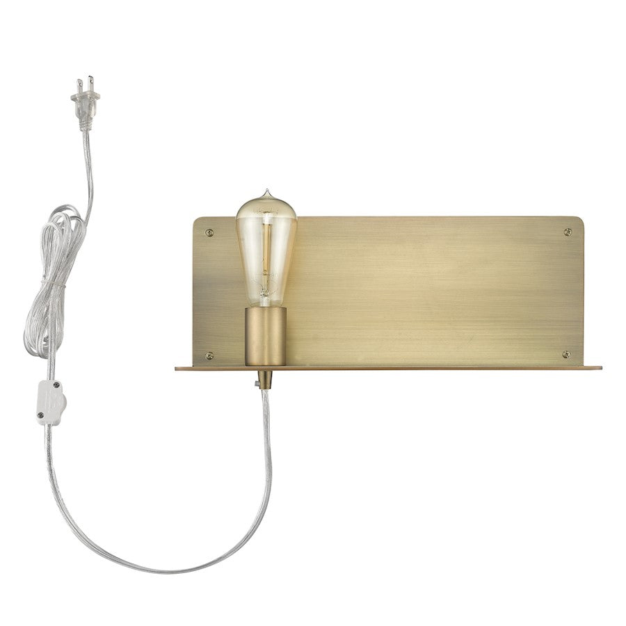 Trend Lighting Arris 1 Light Sconce (Left), Aged Brass - TW40072AB