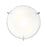 Access Lighting Zenon 2 Light Flush Mount, Brushed Steel