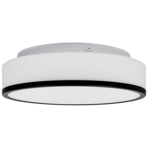 Access Lighting Aero 2 Light LED Flush Mount, Black/Opal