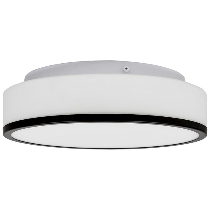 Access Lighting Aero 2 Light LED Flush Mount, Black/Opal