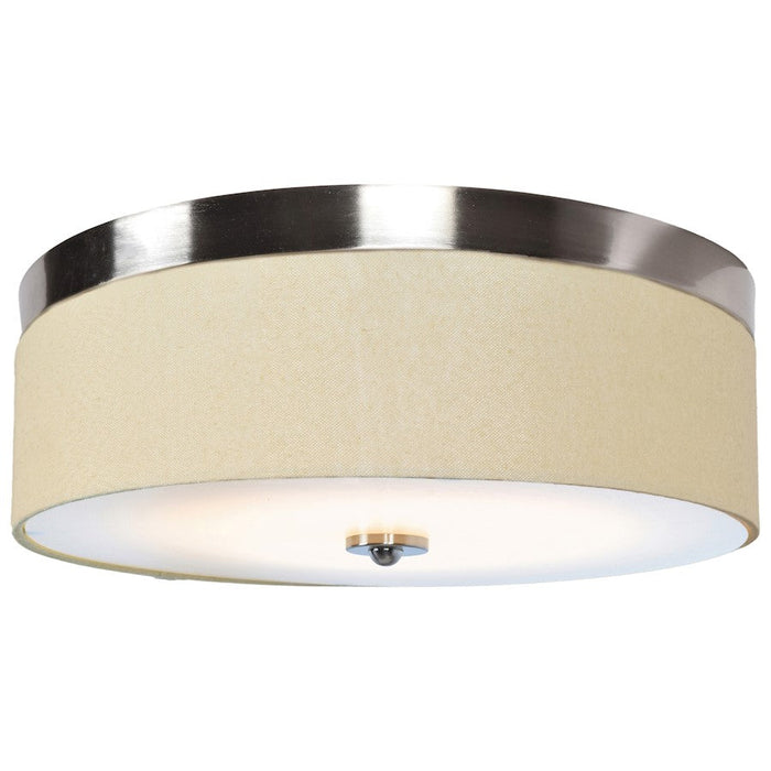 Access Lighting Mia 1 Light Flush Mount, Brushed Steel