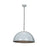 Access Lighting Astros Dome Pendant, White/Silver - 23767LEDDLP-GWH-SILV