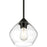 Access Lighting Vintage 1 Light LED Pendant, Black/Clear