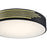 Access Lighting Maestro 1 Light LED Flush, Black/Clear