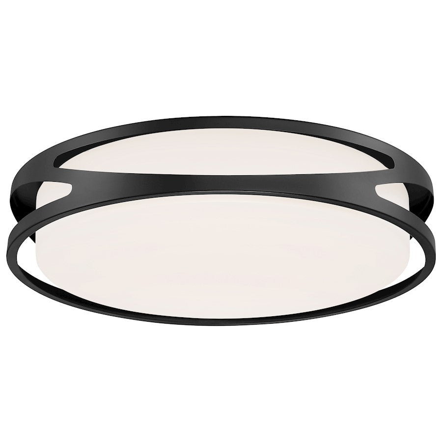 Access Lighting Lucia 1 Light LED Flush Mount, Black/Clear - 49992LEDD-BL-ACR