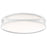 Access Lighting Lucia 1 Light LED Flush Mount, White/Clear - 49992LEDD-WH-ACR