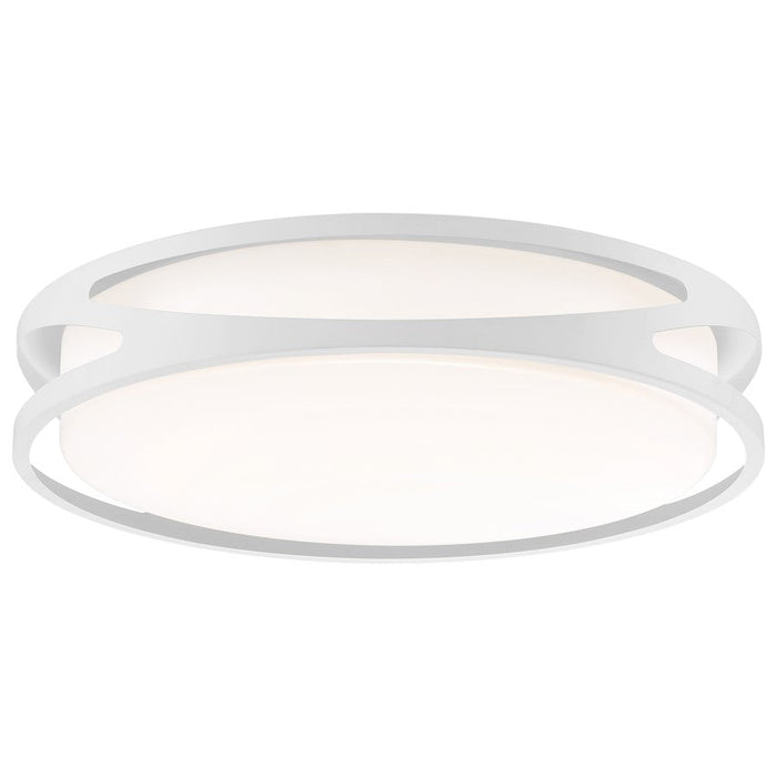 Access Lighting Lucia 1 Light LED Flush Mount, White/Clear - 49992LEDD-WH-ACR