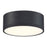 Access Lighting Beat 1 Light Flush Mount, Black/White - 50004LEDD-BL-ACR-120V