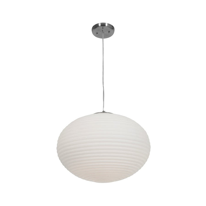 Access Lighting Callisto 3 Light Pendant, Brushed Steel