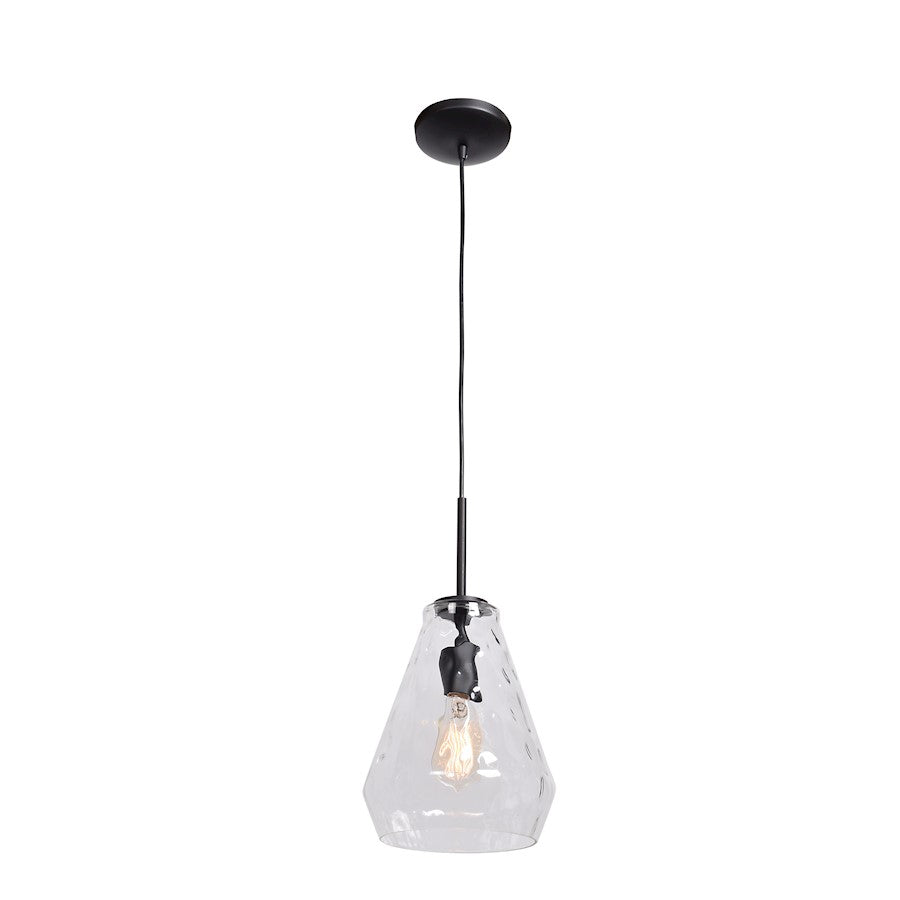 Access Lighting Simplicite 1 Light 9" Pendant, Black