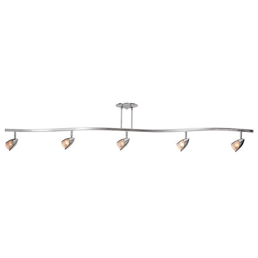 Access Lighting Comet 5 Light Semi-Flush, Brushed Steel