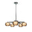 Access Lighting Glam 5 Light Chandelier, Chrome