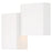 Access Lighting Madrid 2 Light LED Wall Sconce, White - 52181LEDD-MWH-ACR-120V