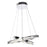 Access Lighting Affluence 1 Light Dual Ring Pendant, Chrome