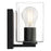 Access Lighting Oslo 2 Light LED Vanity, Matte Black/Clear