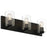 Access Lighting Oslo 3 Light LED Vanity, Matte Black/Clear