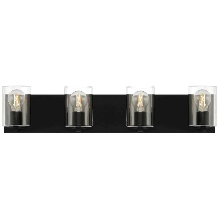 Access Lighting Oslo 4 Light LED Vanity, Matte Black/Clear