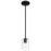 Access Lighting Oslo 1 Light LED Pendant, Black/Clear