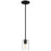 Access Lighting Oslo 1 Light LED Pendant, Black/Clear