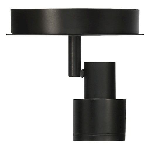 Access Lighting Lincoln 1 Light LED Flush Mount, Black/Black