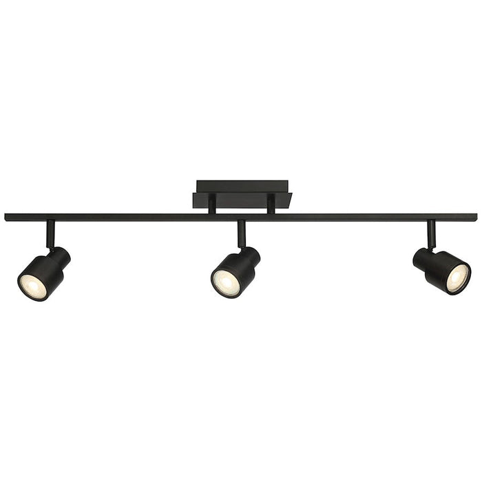 Access Lighting Lincoln 3 Light Adj LED Track, Black/Black - 63073LEDDLP-MBL