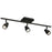 Access Lighting Lincoln Adj LED Track, Black/Black