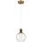 Access Lighting Port Nine 1 Light Burgundy LED Pendant, BS - 63142LEDD-ABB-CLR