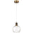 Access Lighting Port Nine Burgundy LED Pendant, BS/Seed - 63142LEDD-ABB-SDG