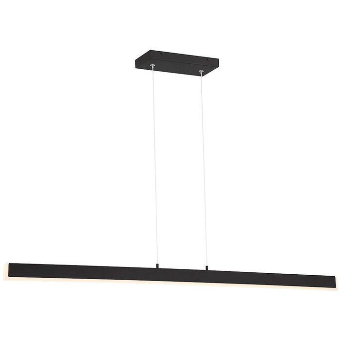 Access Lighting Illume 1 Light LED Pendant, Black/Clear - 63155LEDD-MBL-ACR