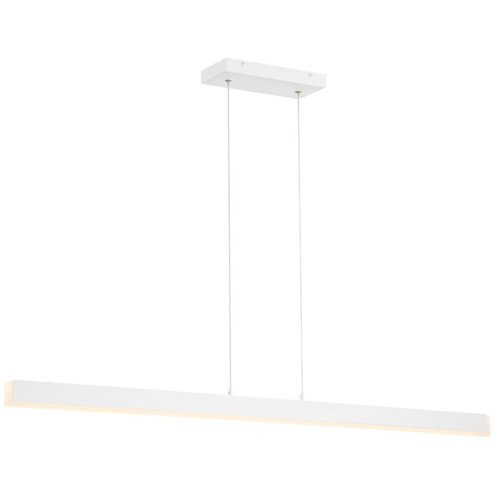 Access Lighting Illume 1 Light LED Pendant, White/Clear - 63155LEDD-MWH-ACR