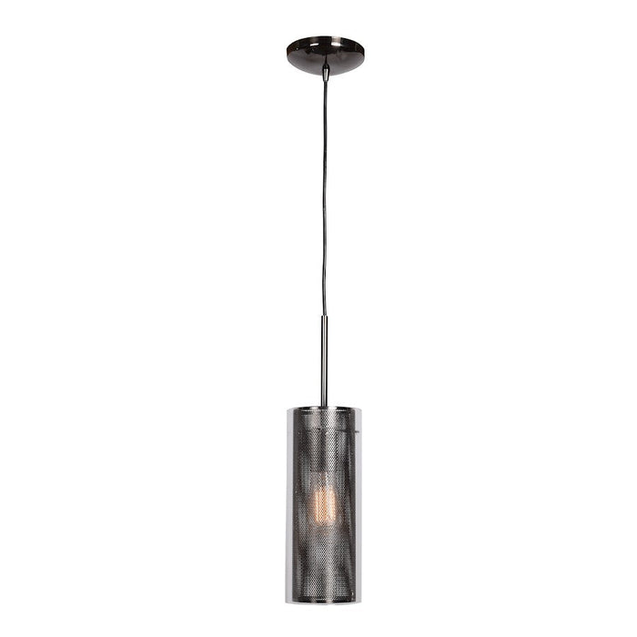 Access Lighting Multis 1 Light Pendant, Black Chrome