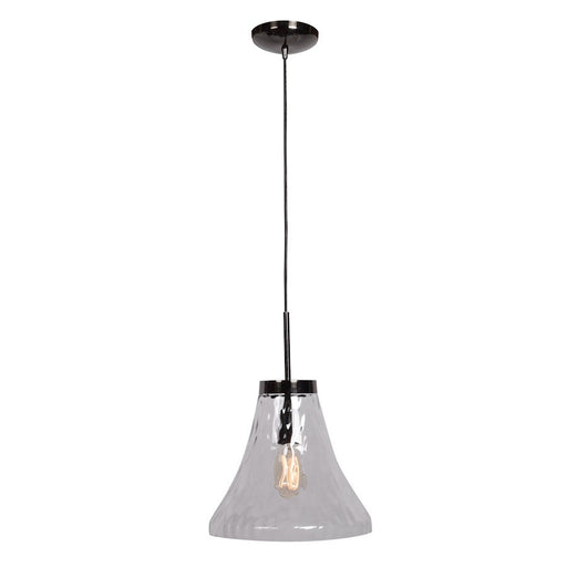 Access Lighting Simplicite 1 Light Pendant, Black Chrome