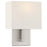 Access Lighting Mid Town 1 Light LED Sconce, Steel/White - 64061LEDDLP-BS-WH