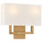 Access Lighting Mid Town 2 Light LED Sconce, Brass/White - 64062LEDDLP-ABB-WH