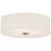 Access Lighting Mid Town 3 Light 18" LED Flush, Brass/White - 64063LEDDLP-ABB-WH