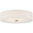 Access Lighting Mid Town 4 Light 24" LED Flush, Brass/White - 64064LEDDLP-ABB-WH