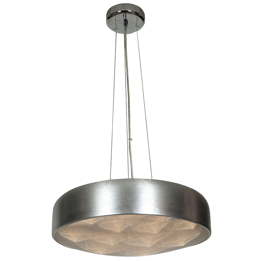 Access Lighting Meteor 12 Light Pendant, Brushed Silver