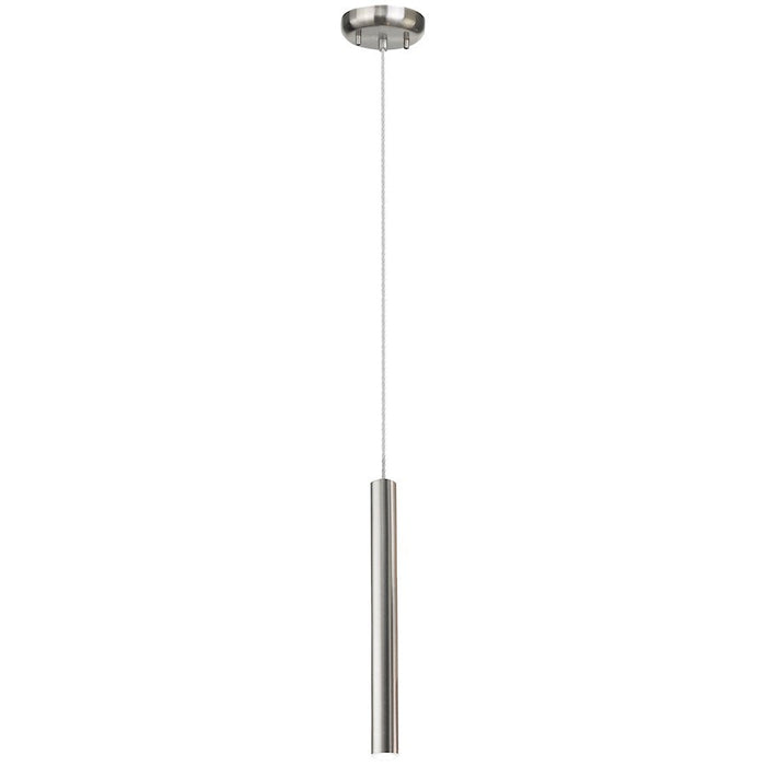 Access Lighting Pipeline 1 Light LED Pendant, Steel/White - 72022LEDD-BS-ACR