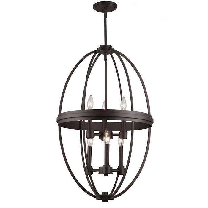 Artcraft Roxbury 6 Light 31" Chandelier, Oil Rubbed Bronze - AC10696OB