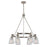 Artcraft Clarence 6 Light 34" Chandelier, Brushed Nickel - AC10765BN