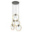 Artcraft Lugano 5 Light Pendant, Black/Vintage Brass - AC10895VB