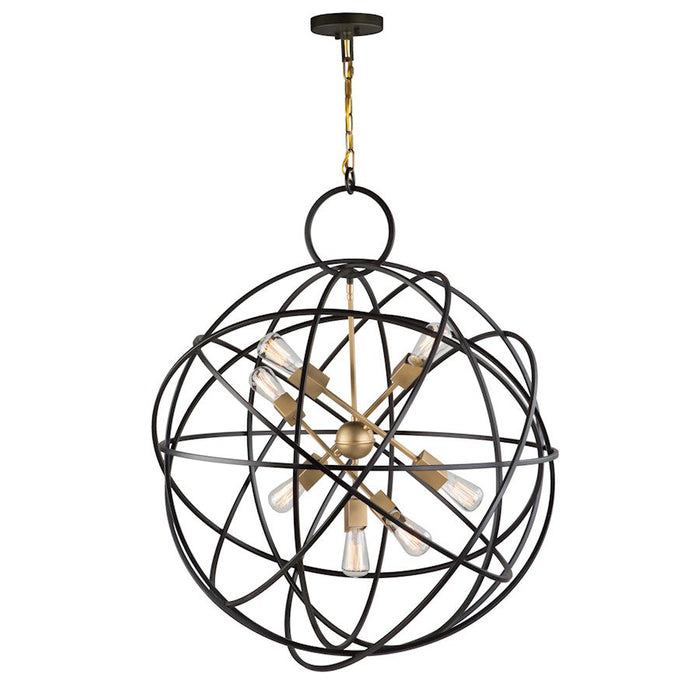 Artcraft Orbit 7 Light 40" Chandelier, Oil Rubbed Bronze - AC10957