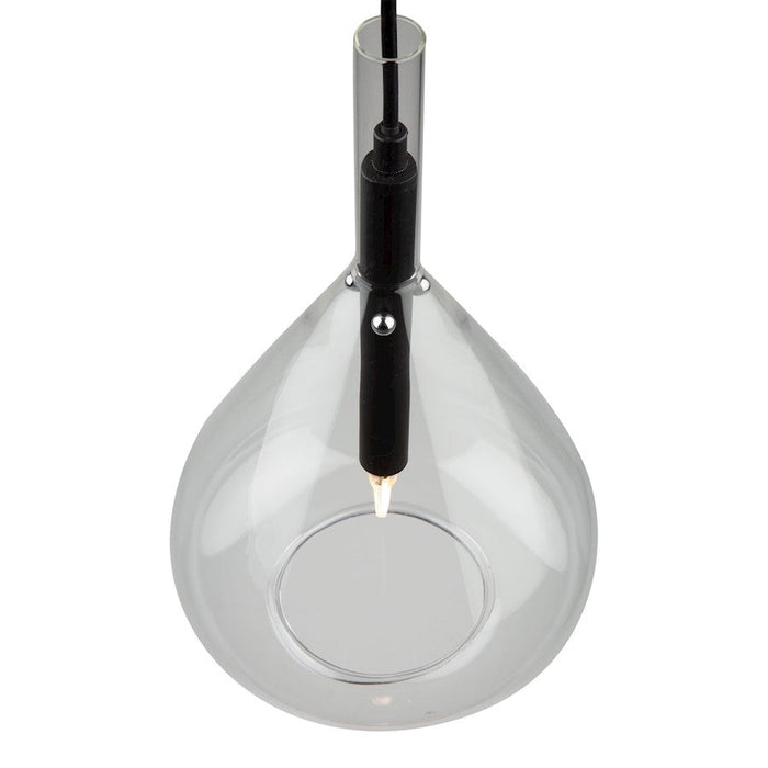 Artcraft Conic Pendant, Black/Clear