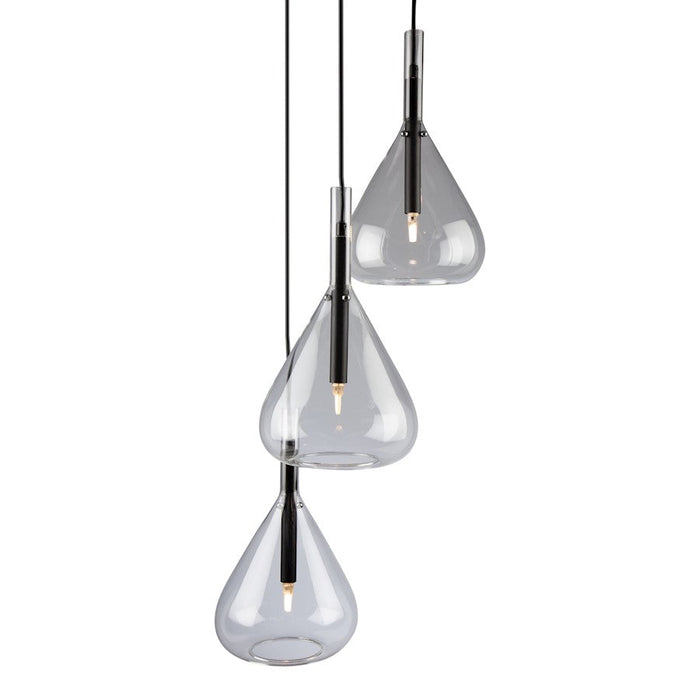 Artcraft Conic Pendant, Black/Clear