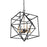 Artcraft Roxton 4 Light 28" Chandelier, Matte Black & Harvest Brass - AC11204