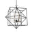 Artcraft Roxton 8 Light 35" Chandelier, Matte Black/Polished Nickel - AC11208PN