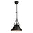 Artcraft Brydon 1 Light Sconce/Pendant, Black - AC11242BK