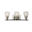 Artcraft Nelson 3 Light Vanity Light, Black/Brushed Nickel/Clear - AC11683NB