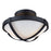 Artcraft Cara 2-Light Flush Mount, Black - AC11703BK