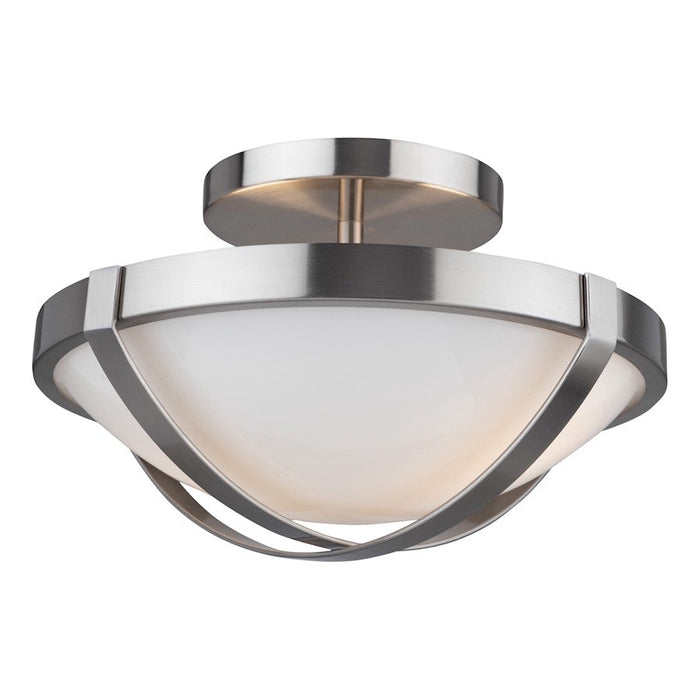 Artcraft Cara 2-Light Flush Mount, Brushed Nickel - AC11703BN